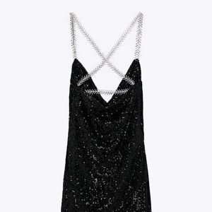 Zara sequin mini dress limited edition 8822/094
